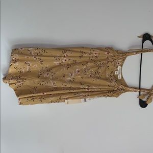 Saltwater luxe mustard poppy romper